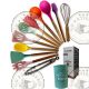 Ensemble d'ustensiles de cuisine en silicone 12 pièces Tunisie