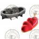 Moule Silicone Coeur Double