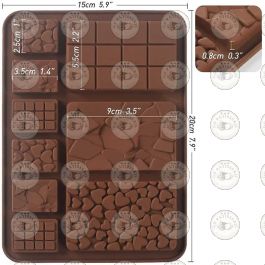 2 Moules à Barre De Chocolat Dubai En Silicone Avec Racloir - Profonds Et Anti-adhérents