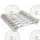Coupe-pâte extensible, 14 lames, 7 lames lisses et 7 lames ondulées