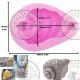 Moule coquillage 3D en silicone