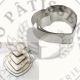 Lot de 3 Cercles à Gateaux Forme Coeur Acier Inoxydable