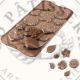Moule chocolat en silicone fleurs et feuilles