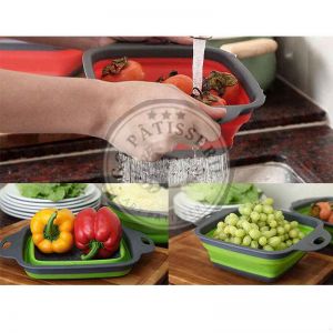 Bol à vaisselle Passoire carrée en silicone