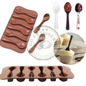 Moule à chocolat en Silicone en forme de cuillère