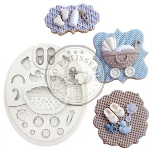 Moule de modelage pâte à sucre en silicone BéBé