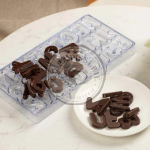 Moule à chocolat Lettres en Polycarbonate