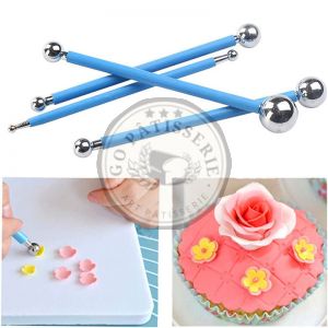 Outils de Modelage à Billes en Métal 4pcs