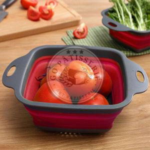 Bol à vaisselle Passoire carrée en silicone