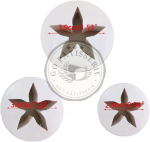 Emporte pièces LOT 3 DÉCOUPOIRS ÉJECTEURS PÂTE À SUCRE
