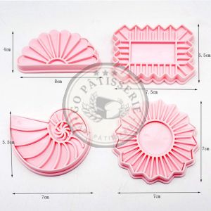 Lot de 4 Emporte-pièce pour Biscuits
