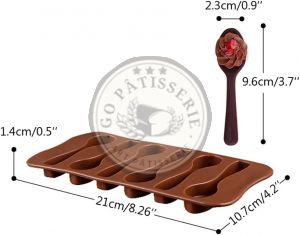 Moule à chocolat en Silicone en forme de cuillère