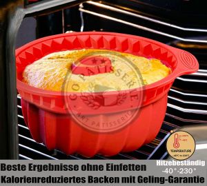 Moule à kouglof en silicone anti-adhésif 