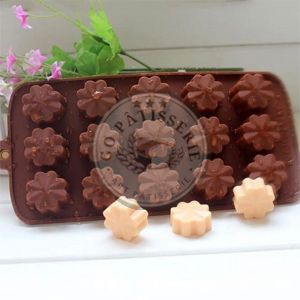 Moule à chocolat en forme de fleur en silicone