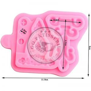 Moule pâte à sucre en silicone