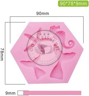 Moule pâte à sucre en silicone