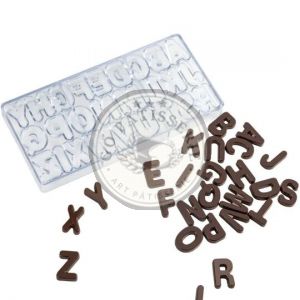 Moule à chocolat Lettres en Polycarbonate