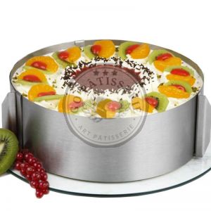 Cercle à Patisserie Reglable En Acier Inoxydable