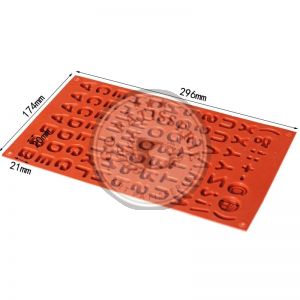 Moule en silicone Alphabet anglais et symboles