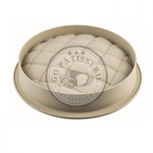  Moule rond matelassé en silicone
