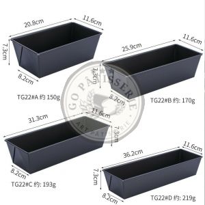Lot de 4 Moules à Cake En acier inoxydable